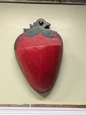 Red Strawberry Wall Pocket Décor - Brand